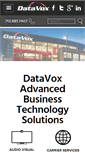 Mobile Screenshot of datavox.net
